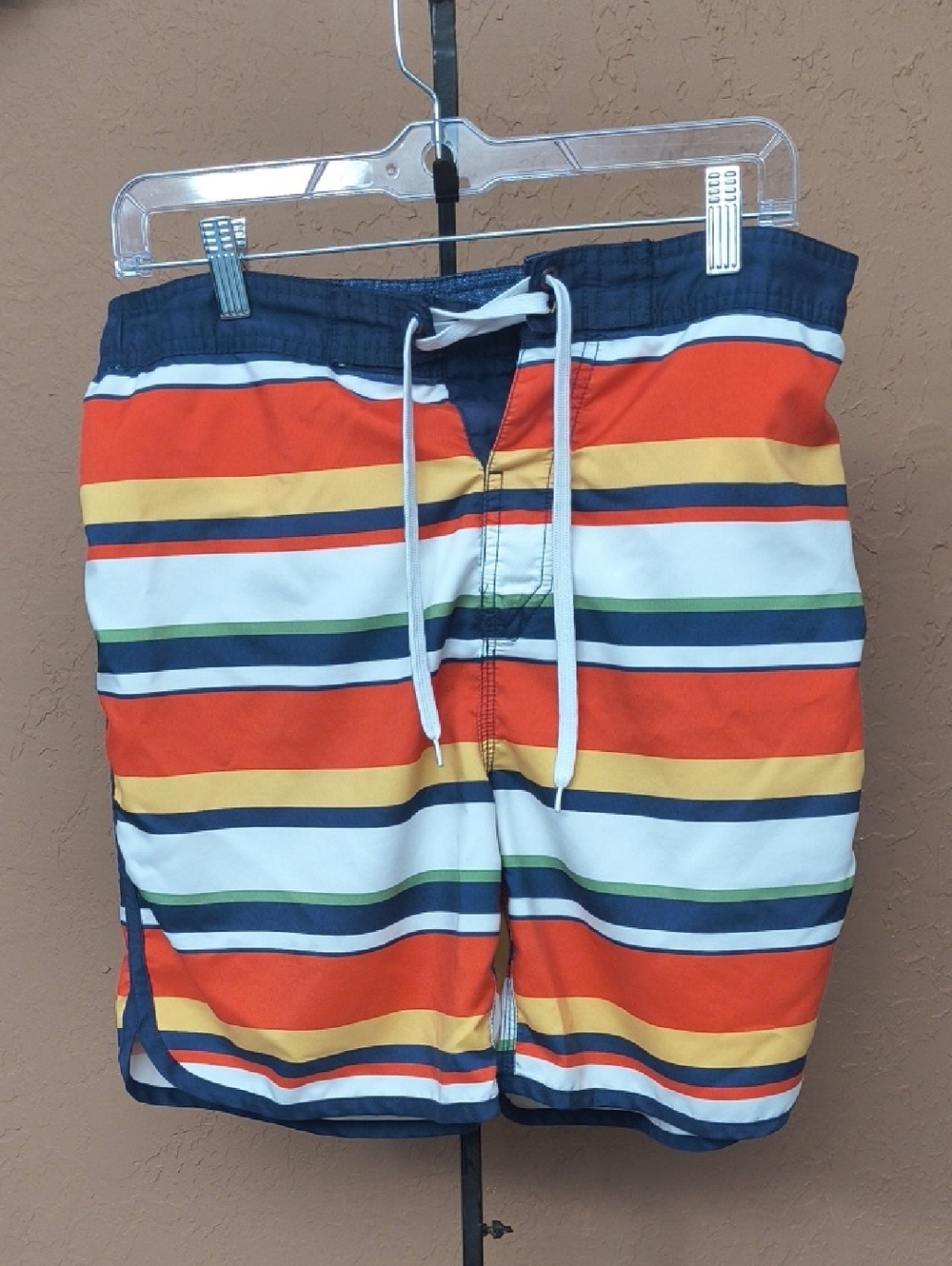 Dockers Men's Swim Board Shorts Stripes Size Medium